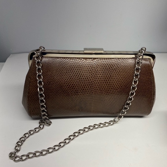 Vintage Coach Lizard Framed Clutch Made in 1999 Italy Very Rare Limited Edition - Picture 9 of 13
